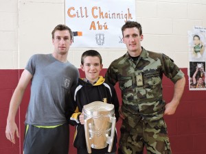 Joey Holden and Colin Fennelly with TJ Murphy 2nd Year